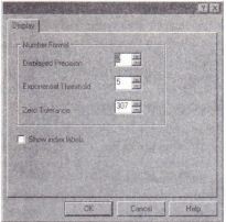 Changing the format of the numbers in the table