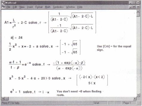 mathcad solving matlab