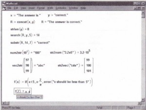 Using string functions to manipulate strings, convert to and from strings, and define error messages.